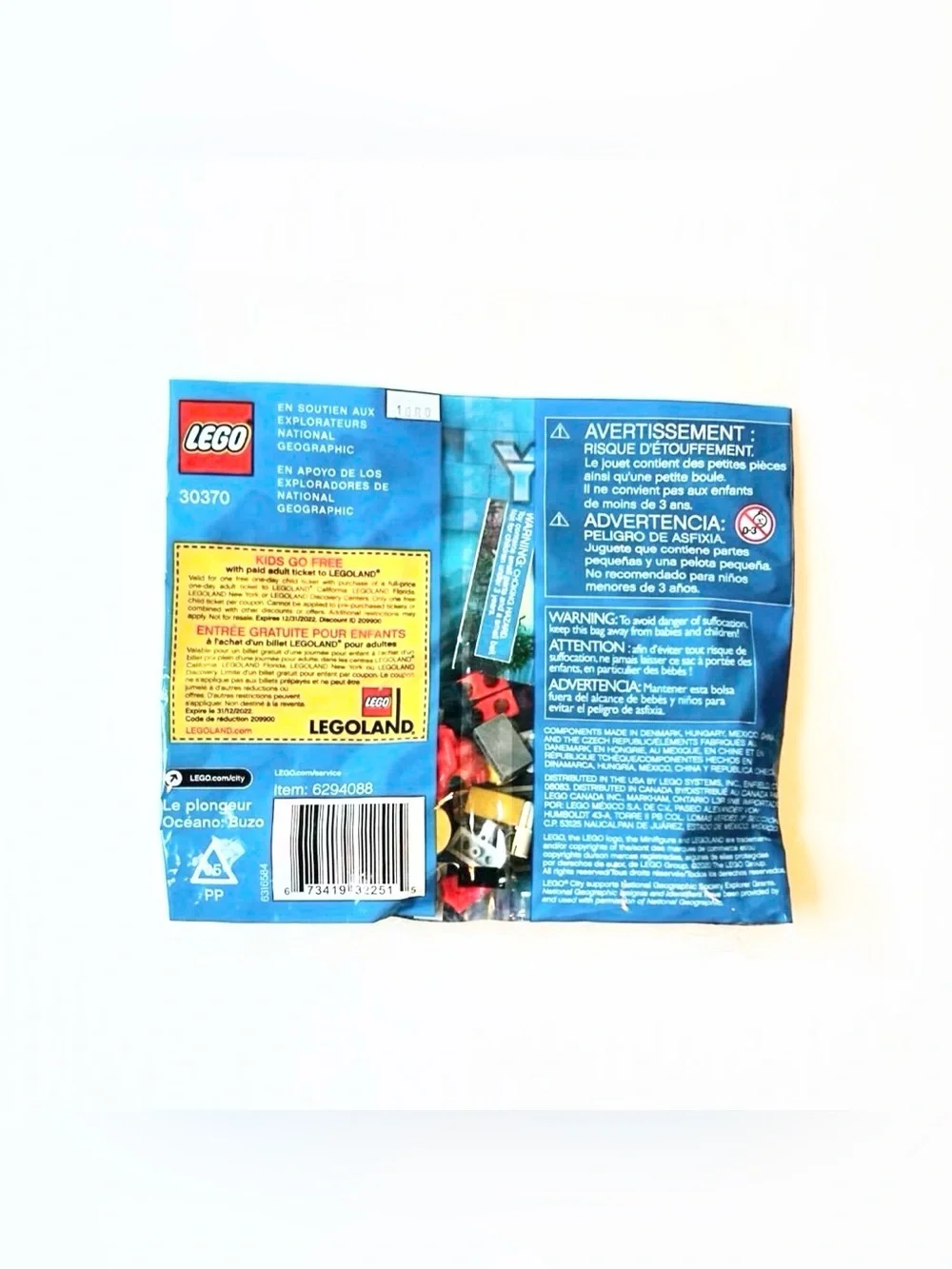 LEGO City Ocean Diver 30370 Polybag (Retired)